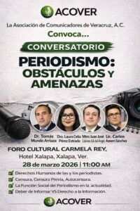 CONVOCA ASOCIACIÓN DE PERIODISTAS A PARTICIPAR EN EL CONVERSATORIO SOBRE LOS DESAFIOS DEL PERIODISMO EN VERACRUZ