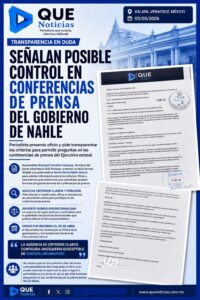EN DUDA CRITERIOS PARA DECIDIR QUIÉN PREGUNTA EN CONFERENCIAS DE PRENSA DE ROCÍO NAHLEX