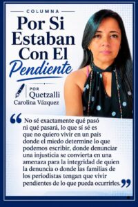 EL MIEDO TOCÓ MI PUERTA, PERO NO SE LLEVÓ MI VOZ